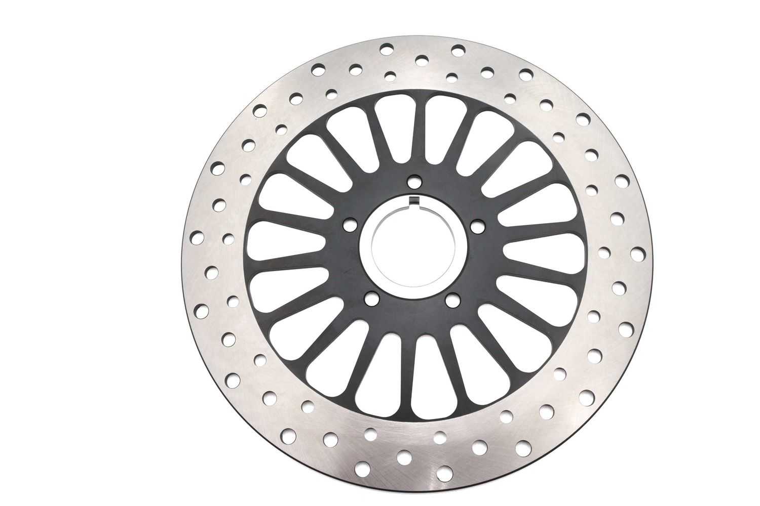 23-9635 取寄せ Vツイン 11-1/2 inch King Spoke Front Brake Disc Black (検索用／)
