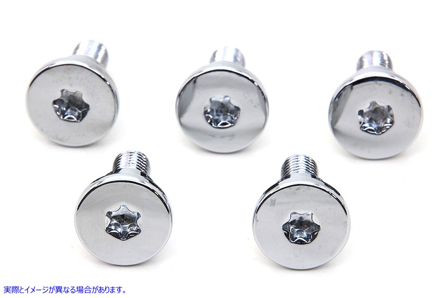 2341-5 クロームフロントブレーキディスクボルトセット 取寄せ Vツイン Chrome Front Brake Disc Bolt Set (検索用／ Colony
