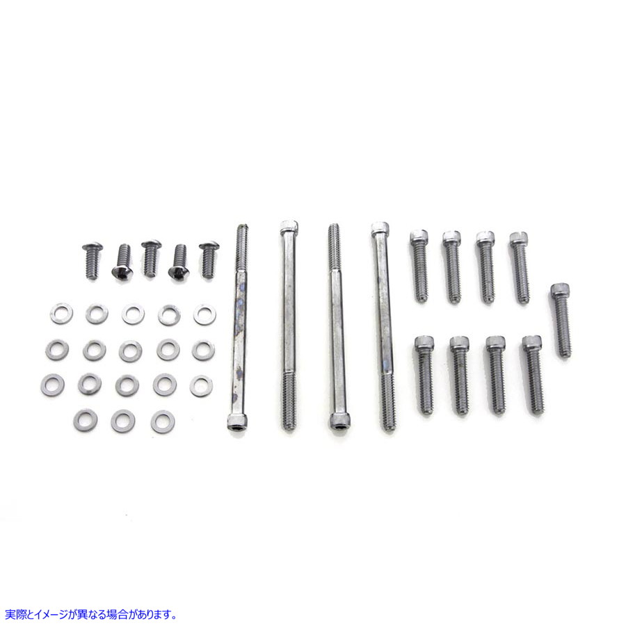 2342-18T プライマリーカバーマウントキット 取寄せ Vツイン Primary Cover Mount Kit Chrome (検索用／
