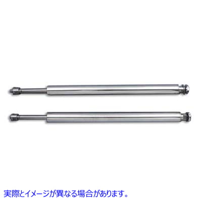 24-0032 ハードクローム フォーク チューブ セット 全長 20 インチ 取寄せ Vツイン Hard Chrome Fork Tube Set 20 inch Total Le