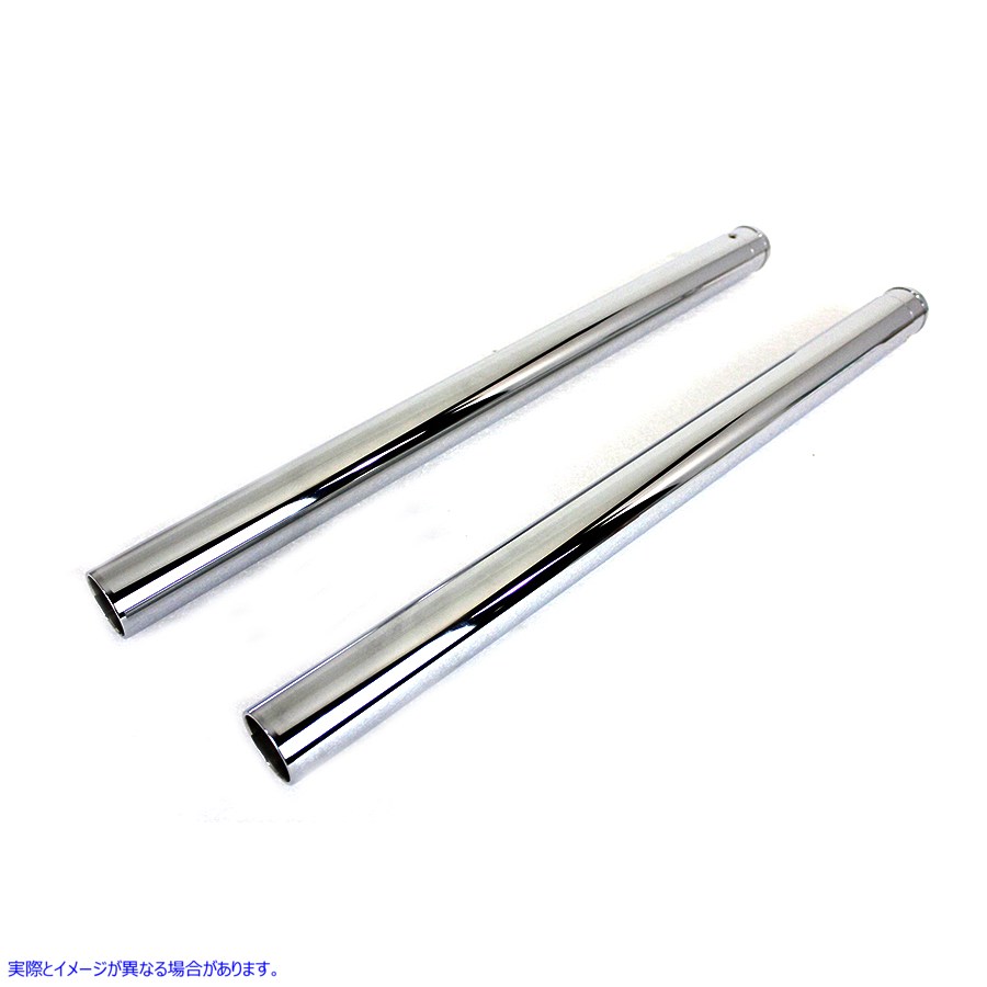 24-0050 ハードクロームフォークチューブセット4インチオーバーストック 取寄せ Vツイン Hard Chrome Fork Tube Set 4 inch Over