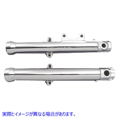 24-0079 39mm クローム フォーク スライダー 39mm Chrome Fork Sliders 取寄せ Vツイン (検索用／46492-00