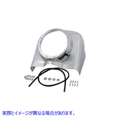 24-0247 ABSクロームヘッドランプカウル 取寄せ Vツイン ABS Chrome Headlamp Cowl (検索用／67680-91