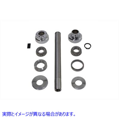 24-0294 3ｰ レイクドフォークネックカップキット クローム 取寄せ Vツイン 3ｰ Raked Fork Neck Cup Kit Chrome (検索用／