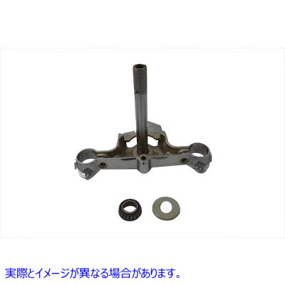 24-0301 ベアリング付きクロームロワートリプルツリー 取寄せ Vツイン Chrome Lower Triple Tree with Bearing (検索用／45605-8