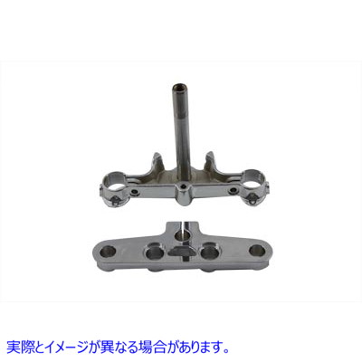 24-0341 クローム トリプル ツリー セット 取寄せ Vツイン Chrome Triple Tree Set (検索用／45605-00 45456-86