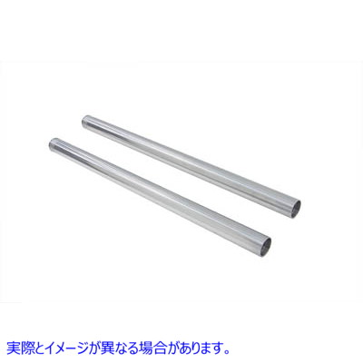 24-0437 クローム 39mm フォークチューブセット 全長 23-3/8 インチ 取寄せ Vツイン Chrome 39mm Fork Tube Set 23-3/8 inch Tot