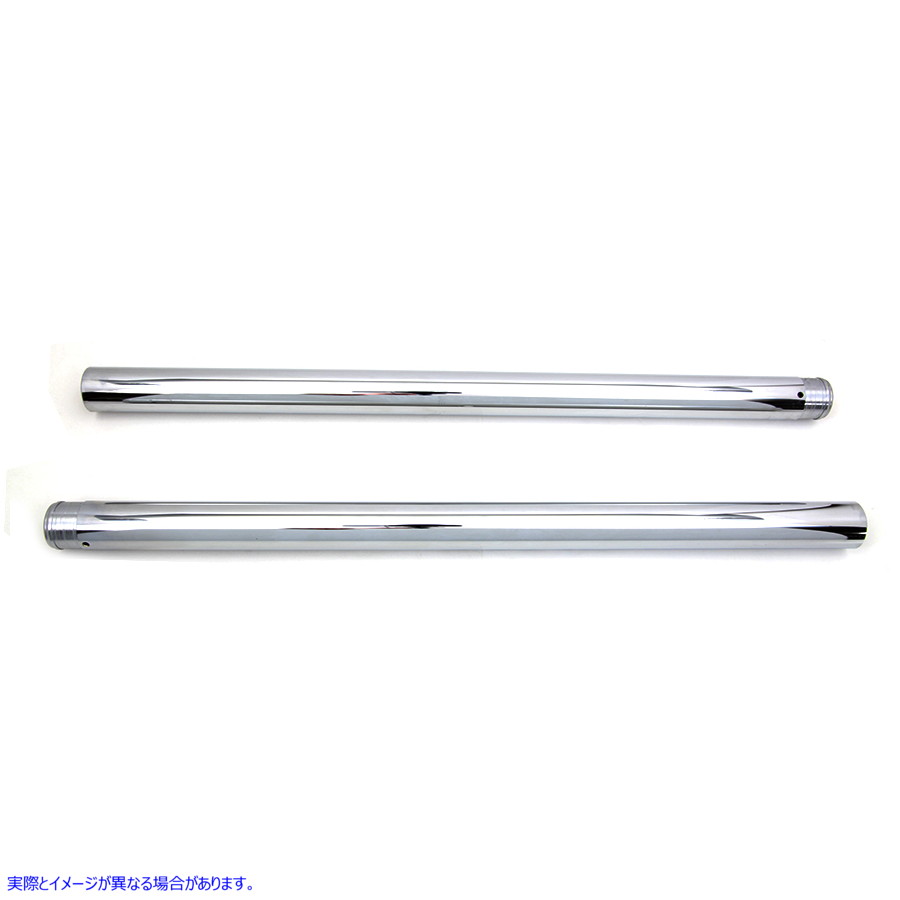 24-0463 クローム フォーク チューブ セット 4 インチオーバーストック 取寄せ Vツイン Chrome Fork Tube Set 4 inch Over Stock