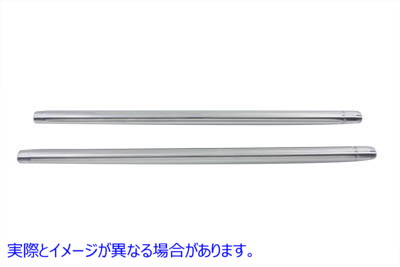 24-0487 クローム フォーク チューブ セット 12 インチ オーバーストック 取寄せ Vツイン Chrome Fork Tube Set 12 inch Over St