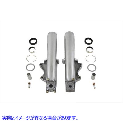 24-0593 ポリッシュ41mmフォークスライダーセット 取寄せ Vツイン Polished 41mm Fork Slider Set (検索用／45315-98