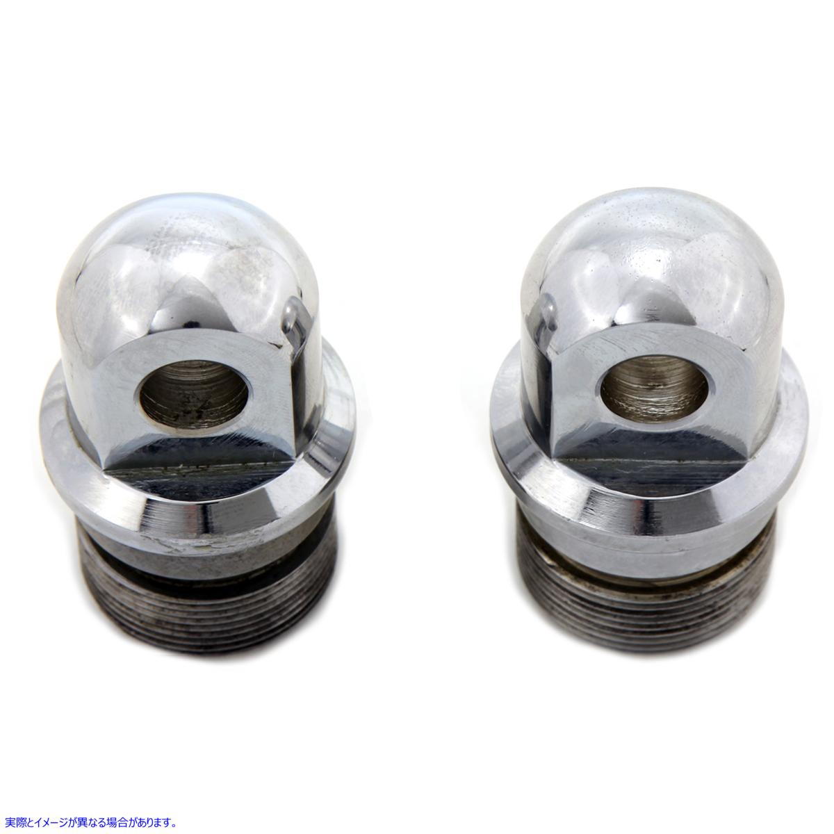 24-0828 亜鉛フォークチューブプラグセット 取寄せ Vツイン Zinc Fork Tube Plug Set (検索用／45777-77