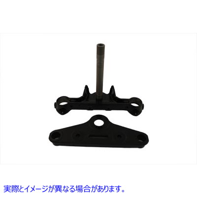 24-0829 トリプルツリーセット ブラック 取寄せ Vツイン Triple Tree Set Black (検索用／