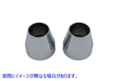 24-0937 フォークダストシールド クロムビレットアロイ 取寄せ Vツイン Fork Dust Shield Chrome Billet Alloy (検索用／