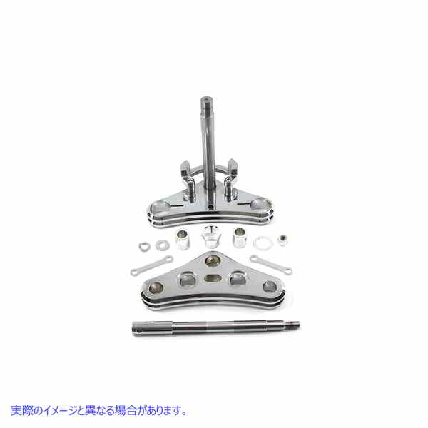 24-0958 41mm トリプルツリー コンバージョンキット クローム 取寄せ Vツイン 41mm Triple Tree Conversion Kit Chrome (検索用