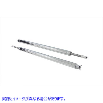 24-0962 ハードクローム フォーク チューブ アセンブリ 4 インチオーバーストック 取寄せ Vツイン Hard Chrome Fork Tube Assemb
