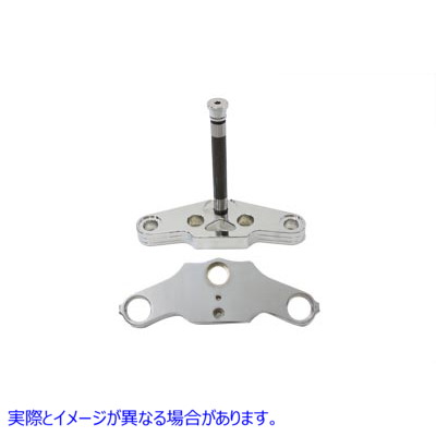 24-1031 5° インバーテッド トリプル ツリー セット ボールミルド ビレット 取寄せ Vツイン 5ｰ Inverted Triple Tree Set Ball