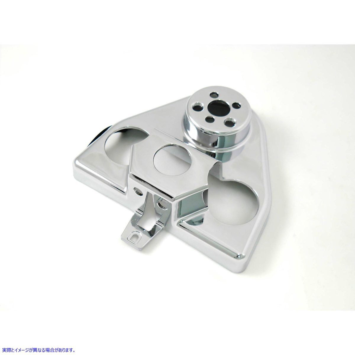 24-1045 クロームハンドルバーライザーカバー 取寄せ Vツイン Chrome Handlebar Riser Cover (検索用／55879-10