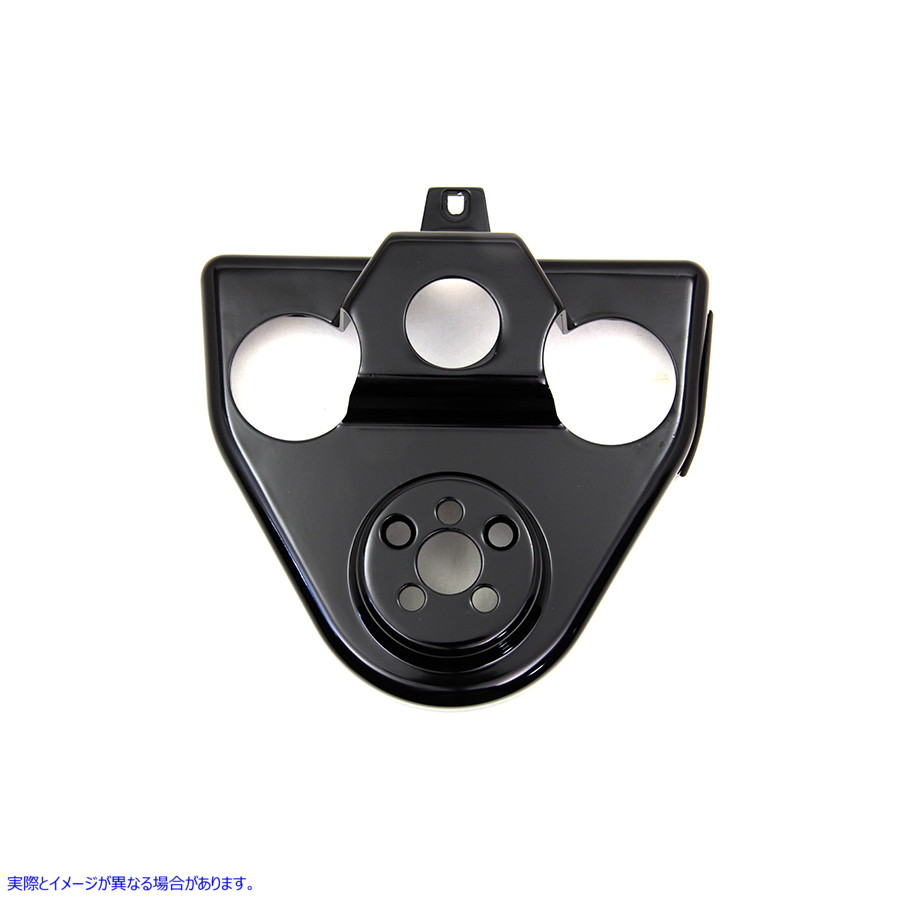 24-1046 ブラック ハンドルバー ライザー カバー 取寄せ Vツイン Black Handlebar Riser Cover (検索用／55881-10