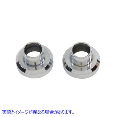 24-1071 クロームフォークネックカップセット 取寄せ Vツイン Chrome Fork Neck Cup Set (検索用／