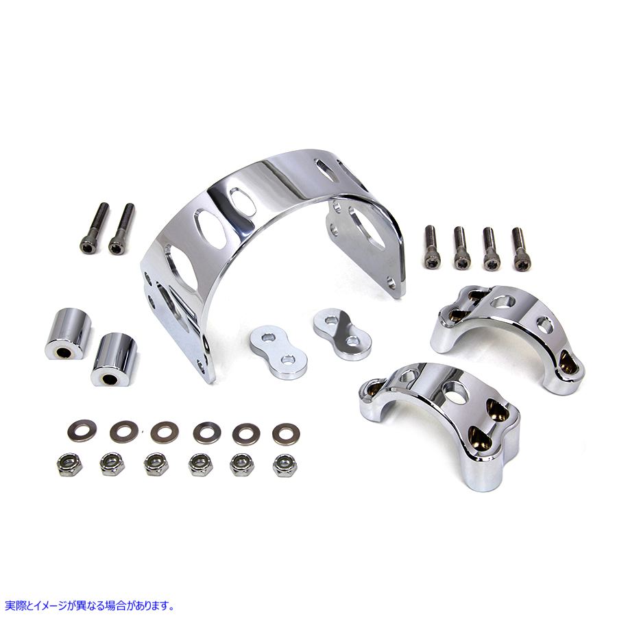 24-1075 49mm クローム トマホーク フロント フォーク ブレース 取寄せ Vツイン 49mm Chrome Tomahawk Front Fork Brace (検索用