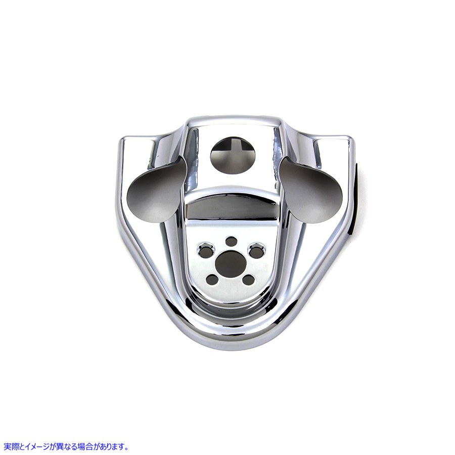 24-1079 クロームハンドルバーライザーカバー 取寄せ Vツイン Chrome Handlebar Riser Cover (検索用／55800289