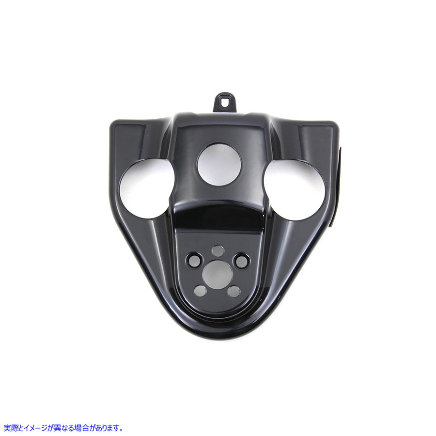 24-1088 ハンドルバーライザーカバー グロスブラック 取寄せ Vツイン Handlebar Riser Cover Gloss Black (検索用／