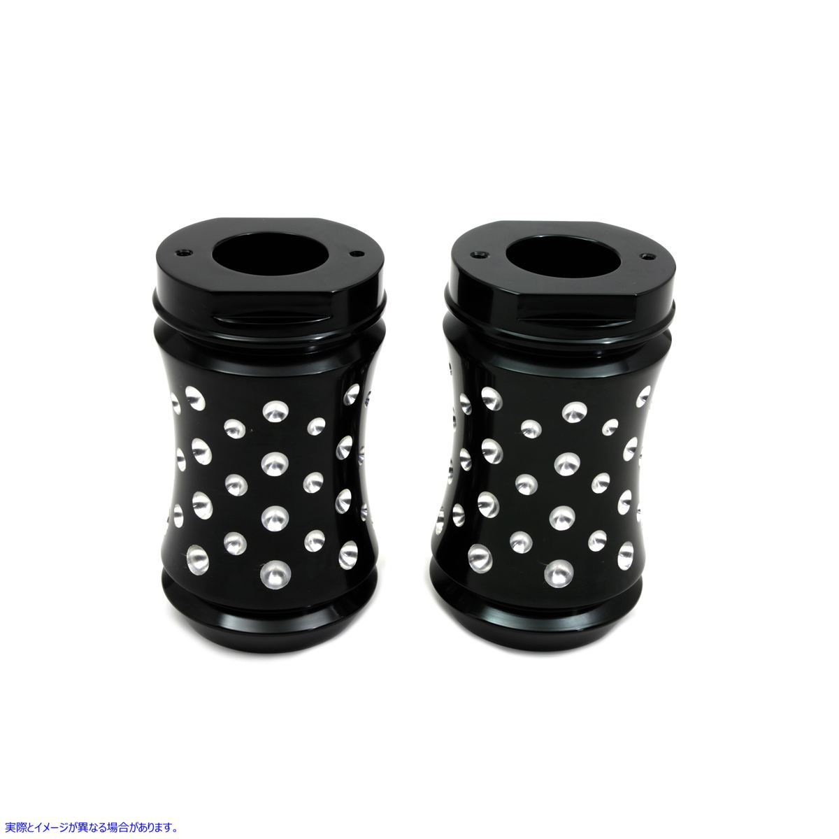 24-1159 ブラック フォーク スライダー カバー セット Agostinni スタイル 取寄せ Vツイン Black Fork Slider Cover Set Agostin