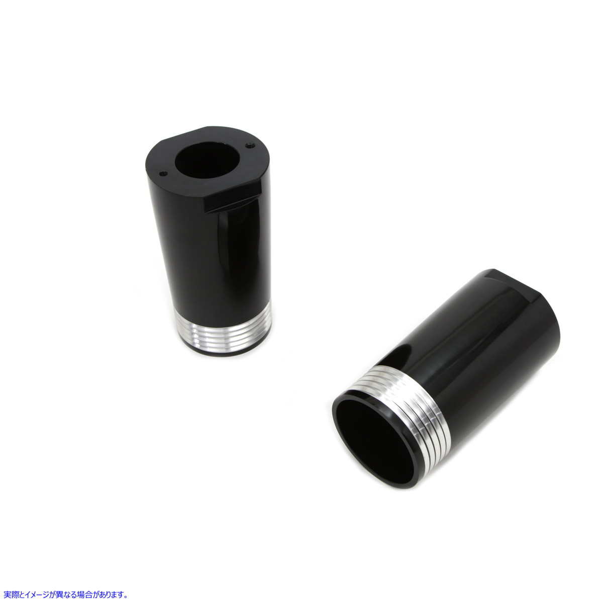 24-1170 ブラック フォーク スライダー カバー セット テーパード スタイル 取寄せ Vツイン Black Fork Slider Cover Set Tapere