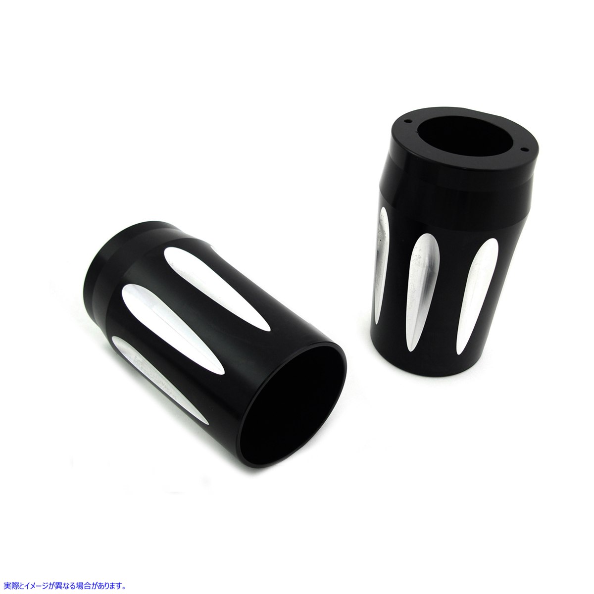 24-1180 ブラックフォークスライダーカバーセット 取寄せ Vツイン Black Fork Slider Cover Set (検索用／45600031