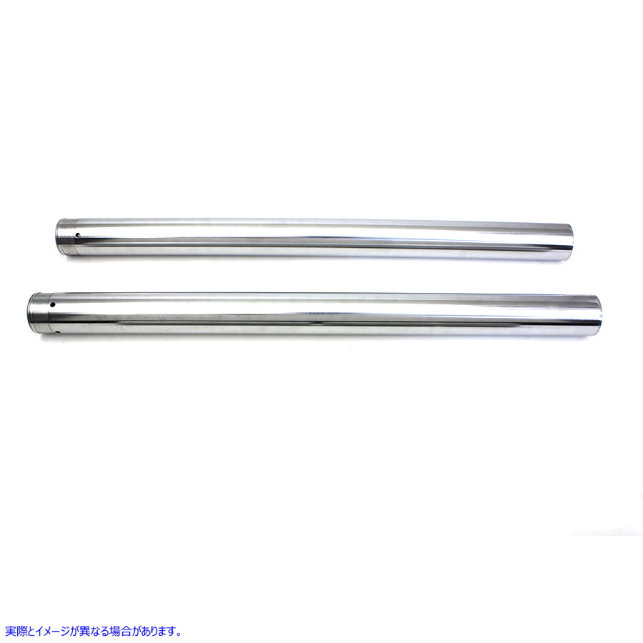 24-1185 ハードクローム 49mm フォークチューブセット 取寄せ Vツイン Hard Chrome 49mm Fork Tube Set (検索用／46605-06