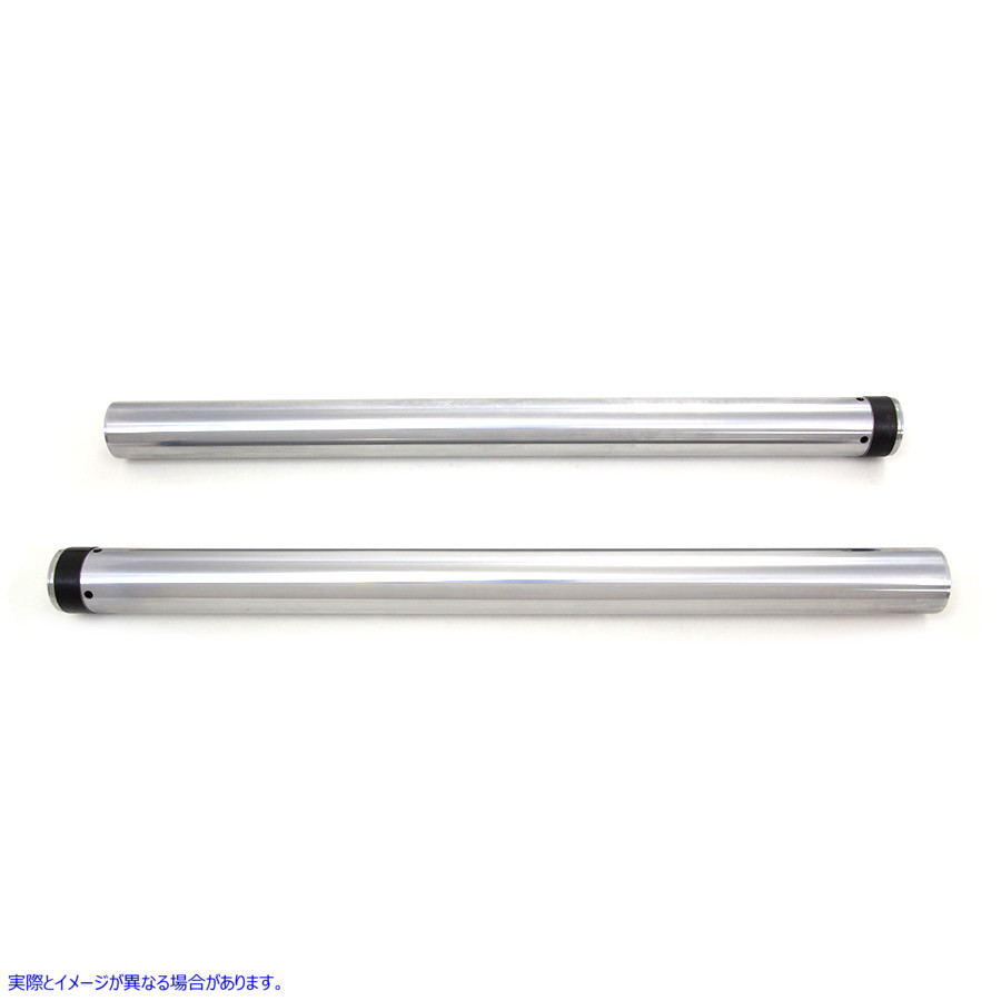 24-1187 ハードクローム 49mm フォークチューブセット 取寄せ Vツイン Hard Chrome 49mm Fork Tube Set (検索用／48745-08