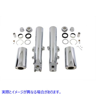 24-1245 クロームフォークドレスアップキット 取寄せ Vツイン Chrome Fork Dress Up Kit (検索用／