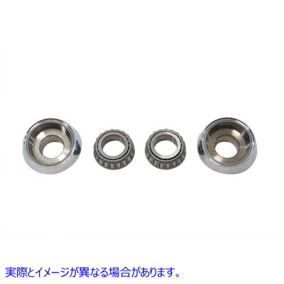 24-1268 7ｰ レイクドフォークネックカップ クローム 取寄せ Vツイン 7ｰ Raked Fork Neck Cup Chrome (検索用／