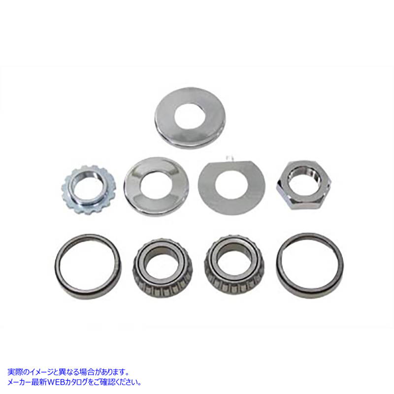24-1282 フォークネックカップベアリングキット 取寄せ Vツイン Fork Neck Cup Bearing Kit (検索用／