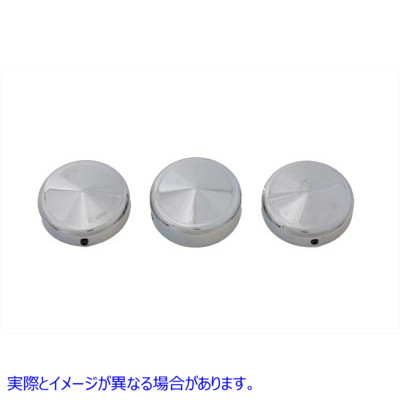 24-1296 39mm フォークキャップセット ポインテッドスタイル 取寄せ Vツイン 39mm Fork Cap Set Pointed Style (検索用／