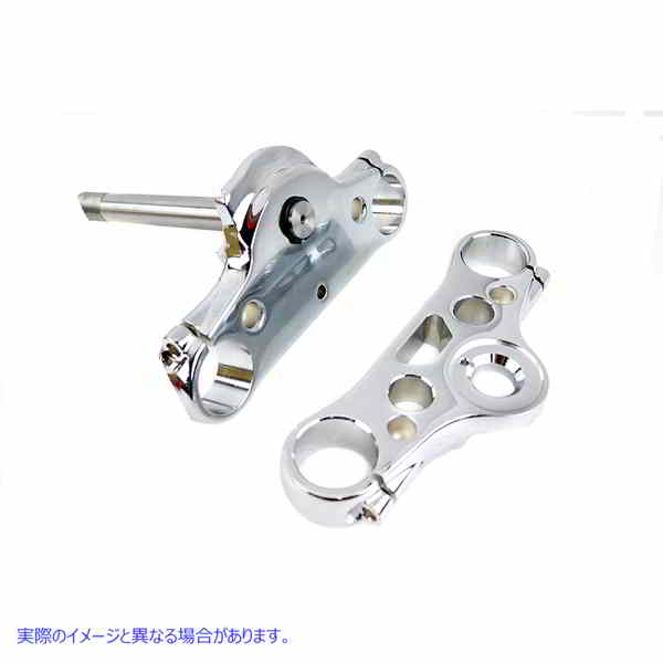 24-1332 FXD 49mm トリプル ツリー セット クローム 取寄せ Vツイン FXD 49mm Triple Tree Set Chrome (検索用／