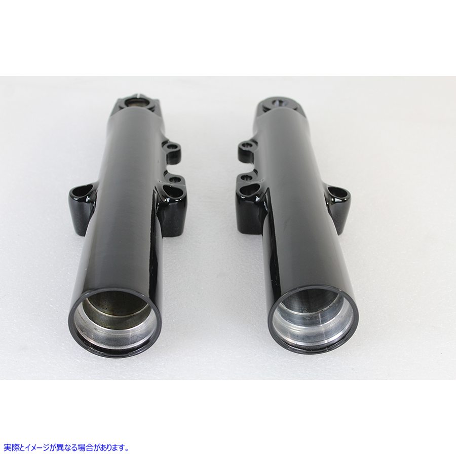 24-1368 ブラック 49mm ロアフォークスライダーセット 取寄せ Vツイン Black 49mm Lower Fork Slider Set (検索用／45500172A