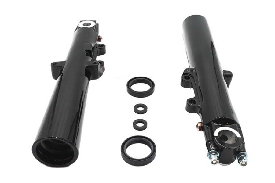 24-1627 取寄せ Vツイン Factory Sample 41mm Fork Slider Set Black (検索用／46546-03)