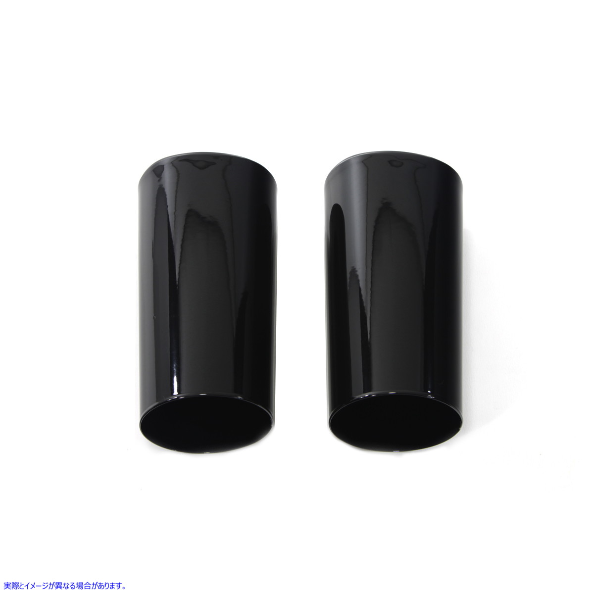 24-1752 フォークスライダーカバー ブラック 取寄せ Vツイン Fork Slider Cover Black (検索用／45591-02