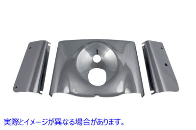 24-9047 フォークカバーキット スムーススタイル クローム 取寄せ Vツイン Fork Cover Kit Smooth Style Chrome (検索用／66440-