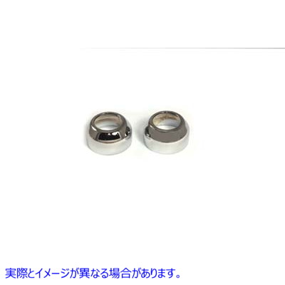24-9049 41mm フォーク ブーツ カバー クローム 取寄せ Vツイン 41mm Fork Boot Cover Chrome (検索用／