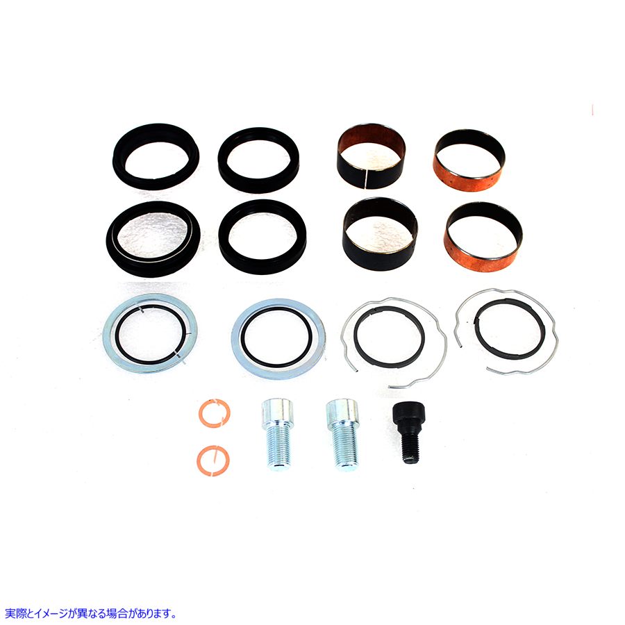 24-9051 49MM フォークリビルドキット 取寄せ Vツイン 49mm Fork Lower Leg Rebuild Kit (検索用／