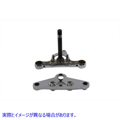 24-9930 トリプルツリーセット クローム 取寄せ Vツイン Triple Tree Set Chrome (検索用／