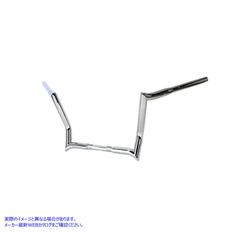 25-0144 12 インチ Z バー ハンドルバー インデントなし クローム 取寄せ Vツイン 12 inch Z-Bar Handlebar without Indents Chr