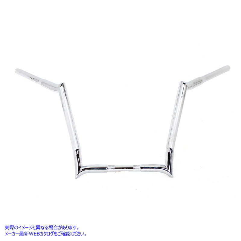 25-0145 14 インチ Z-Bar ハンドルバー インデントなし クローム 取寄せ Vツイン 14 inch Z-Bar Handlebar without Indents Chro