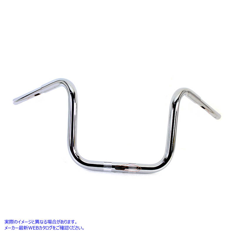 25-0187 12 インチ ファット エイプ ハンドルバー インデント クローム 取寄せ Vツイン 12 inch Fat Ape Handlebar with Indents
