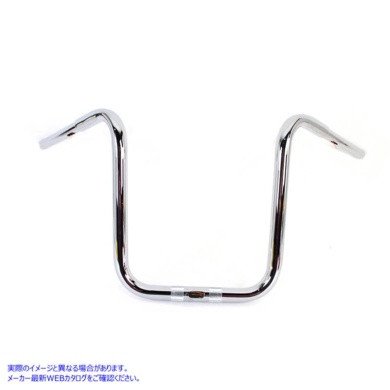 25-0188 16 インチ ファット エイプ ハンドルバー インデント クローム 取寄せ Vツイン 16 inch Fat Ape Handlebar with Indents