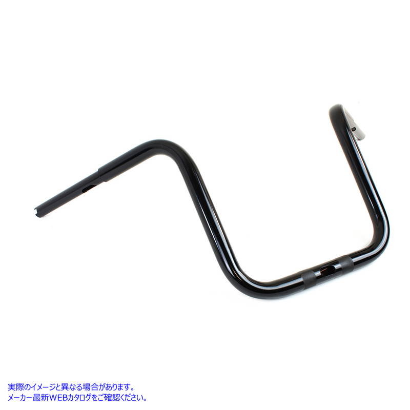 25-0189 12 インチ トール ボーイ ハンドルバー ブラック 取寄せ Vツイン 12 inch Tall Boy Handlebar Black (検索用／
