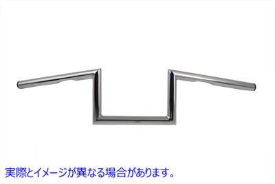 25-0426 インデント付き 5-1/2 インチ Z ハンドルバー クローム 取寄せ Vツイン 5-1/2 inch Z Handlebar with Indents Chrome (