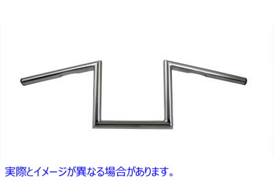 25-0427 インデント付き 8 インチ Z ハンドルバー クローム 取寄せ Vツイン 8 inch Z Handlebar with Indents Chrome (検索用／